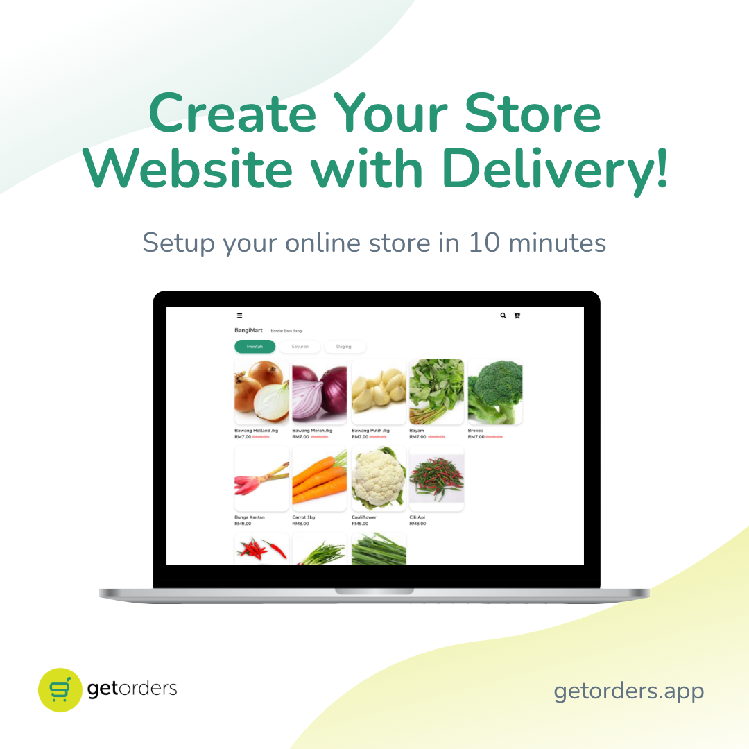 Create your online store with Getorders